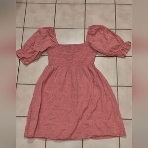 Brave Soul London Zaza Smocked Dress – Red Stripe (XS)